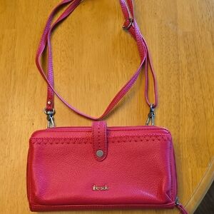 The Sak Pink Leather Crossbody Bag